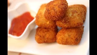 How To Make Potato Bites At Home  Aloo Tots  aloo cutlet recipe in Hindi by Somyas Kitchen [upl. by Sug]