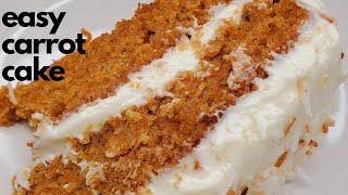 Easy Carrot Cake RecipeHOW TO MAKE MOIST CARROT CAKE  JERENES EATS [upl. by Reisch]