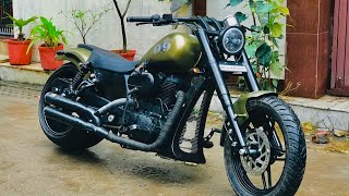 Royal Enfield modified  bike modification  Into Harley davidson I Rideofy  Vampvideo [upl. by Mukul]