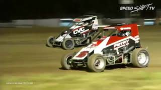 USAC “Midwest Midget Championship” Highlights  Jefferson County Speedway 71418 [upl. by Gladdie]