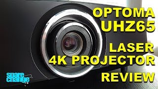 EYE BLINDING Optoma UHZ65 Laser 4K Projector Review amp Setup  Home Theater Upgrades [upl. by Gabler]