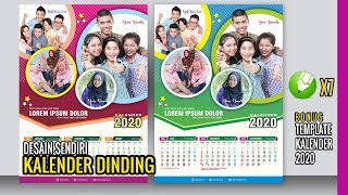 Desain kalender 2020  2021 Kreatif kalender dinding [upl. by Cooper]