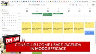 Come usare lagenda in modo efficace [upl. by Emia782]