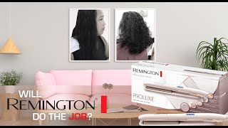 Remington Proluxe Ceramic Hair Straightener Product Review [upl. by Iznekcam]