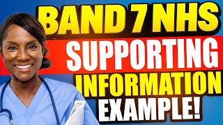 NHS BAND 7 SUPPORTING INFORMATION EXAMPLES NHS Band 7 Application Form Tips [upl. by Orv]