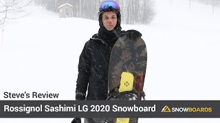 Steves ReviewRossignol Sashimi LG Snowboard 2020Snowboardscom [upl. by Adan]