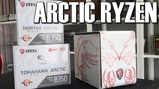 MSI B350 Tomahawk amp Mortar Arctic White Ryzen Motherboard Review [upl. by Symons964]