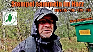 Stempel sammeln im Harz  Harzer Wandernadel 175 176 179 und 193 wandern [upl. by Thema]