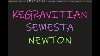 Fizik Tingkatan 4 KSSM Bab 3 Kegravitian Apa kaitan Newton dengan graviti [upl. by Odell]