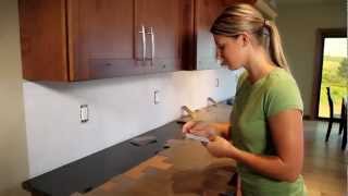 Metal Backsplash Tile Installation [upl. by Walworth]