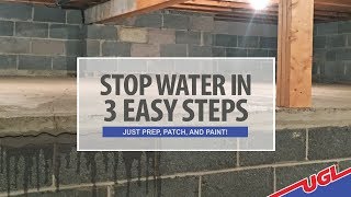 Stop Water in 3 Easy Steps  Just Prep Patch and Paint [upl. by Esej]