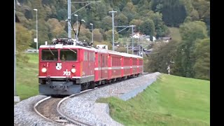 Rhätische Bahn im Prättigau DavosKlostersLandquart um 2020 [upl. by Stelmach818]