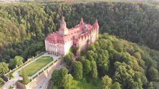 Zamek Książ  Wałbrzych  Dron 4K [upl. by Vullo]