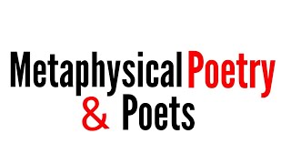 Metaphysical Poetry and Poets In Hindi Definition and full analysis [upl. by Airasor]