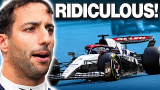 Daniel Ricciardo FURIOUS at AlphaTauri Mechanics [upl. by Yahsal137]