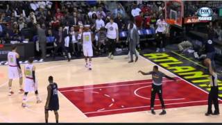 Kent Bazemore Funny Buzzer Beater Technical Foul [upl. by Lenzi]