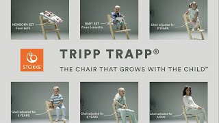 Stokke®  Tripp Trapp® High chair  The Chair That Grows With The Child ™ [upl. by Ariela495]