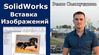 SolidWorks Урок Вставка изображения на поверхность Лошадь  Саляхутдинов Роман [upl. by Gae]