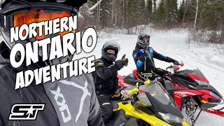 Snowmobiling In Northern Ontario Canada  Hearst to Dubreuilville [upl. by Poree481]