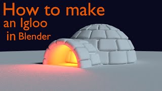 How to model an igloo in Blender [upl. by Isa]