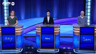 Andrew Pulls Out the W in Game 1 of the ToC  Jeopardy Masters  JEOPARDY [upl. by Nidnal255]