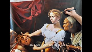 Painting Caravaggios Judith and Holofernes [upl. by Legge]