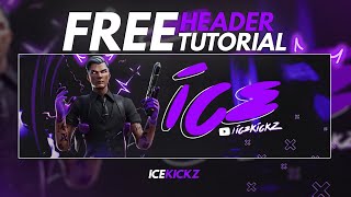 FREE Fortnite Twitter Header Tutorial Pixlr [upl. by Omari342]