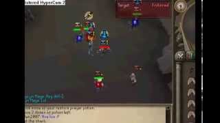 Runescape BH Bounty Hunter YoubleedredVengeance 2 godsword pks [upl. by Annabal]