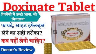 Doxinate Tablet Uses Side Effects  Doxylamine Succinate and Pyridoxine Hydrochloride Tablets [upl. by Yentuoc]