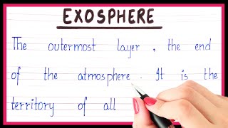 What is exosphere  Definition of exosphere  Exosphere kise kahate hain [upl. by Soalokcin]