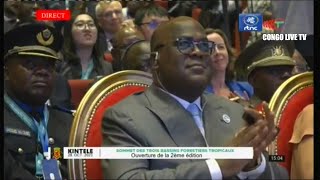 🔴DIRECT LE Pr FELIX TSHISEKEDI A LOUVERTURE DU SOMMET DE TROIS BASSINS FORESTIERS TROPICAUX [upl. by Dick]