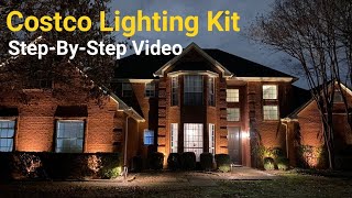 How to Install Low Voltage Landscape Lighting  Complete StepbyStep Video  Costco Lighting Kit [upl. by Poulter]