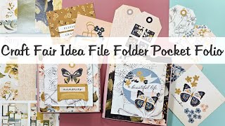 Dollar Tree File Folder into Memory Keeping Pocket Folio Perfect Craft Fairs [upl. by Zeni]