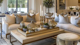 Modern Living Room Decorating Ideas 2025 Home Interior Design Trends Living Room Coffee Table Design [upl. by Enwahs]