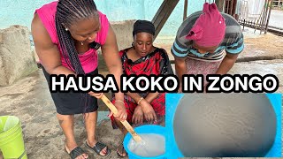 How To Make AUTHENTIC Hausa Koko  Millet Porridge  Millet Koko❤️🇬🇭 [upl. by Oinotnaocram]