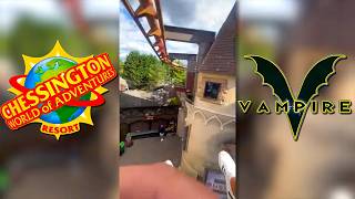 Vampire Ride FRONT ROW POV  Chessington World of Adventures [upl. by Tawnya]