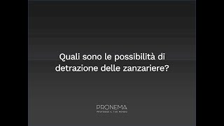 Detrazione zanzariere bonus requisiti e consigli aggiornamento 2024 [upl. by Neda]