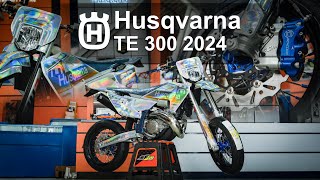 NEW HUSQVARNA TE 300 2024 SUPERMOTO [upl. by Iram142]