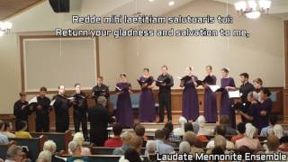 Miserere Mei Deus  Laudate Mennonite Ensemble  wlyrics [upl. by Ynattir5]