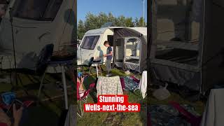 Stunning weekend at wellsnextthesea in our caravan [upl. by Asetal]