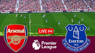 LIVE Arsenal vs Everton Premier League 2324 Full Match  Video Game Simulation [upl. by Anitnas]