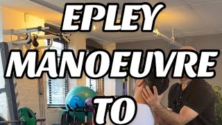 Epley manoeuvre to treat Vertigo BPPV Osteopath Murat [upl. by Bilski]