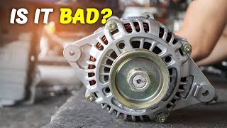 SYMPTOMS FOR A BAD ALTERNATOR badalternator overcharging deadbattery [upl. by Wernher493]