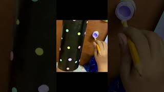 Dotting painting without using dotting tools ytshorts youtubeshorts youtubeindia [upl. by Arhez]