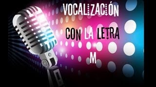 Ejercicio de vocalización 1 mujer  letra M FACIL [upl. by Jadwiga786]