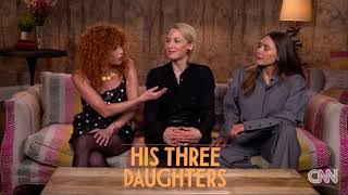 His Three Daughters cast  CNN interview [upl. by Ennayt]