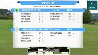 Sowerby Bridge Church Institute CC 2nd XI v Bridgeholme CC 2nd XI [upl. by Anassor]