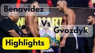 Benavidez vs Gvozdyk Fight Highlights [upl. by Hairym597]