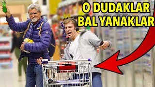 O DUDAKLAR BAL YANAKLAR  MARKETTE SESLIÌ‡ MUÌˆZIÌ‡K DIÌ‡NLEME SÌ§AKASI [upl. by Eelrak]