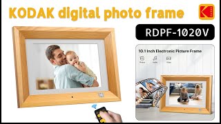 Kodak WiFi photo Frames RDPF1020V WOOD with 8G memory101 inch screen1280800 resolution [upl. by Gnex]